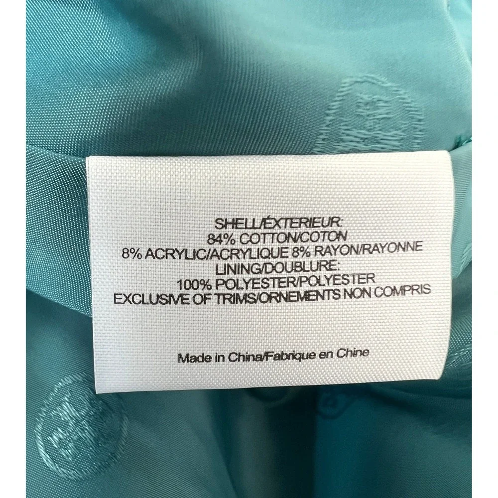 Tory Burch Nora Skirt‎ Women 14 Blue New Tweed Fringe Sequin Mini 12121334